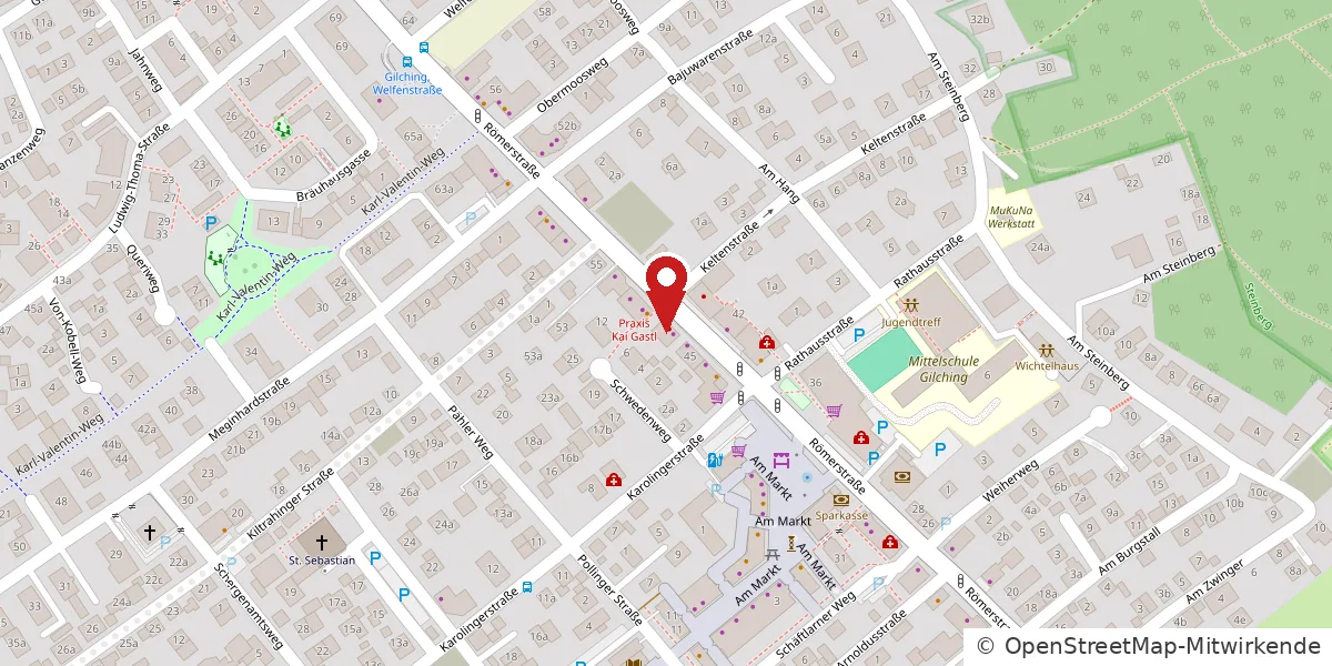 Karte: Römerstr. 47 82205 Gilching
